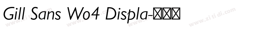 Gill Sans Wo4 Displa字体转换